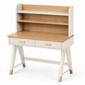 Scrivania in legno MDF e impiallacciatura di rovere con cassetti